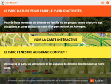 Tablet Screenshot of parcfenestre.com